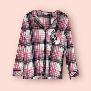 Victoria’s Secret Flannel Pajama Top